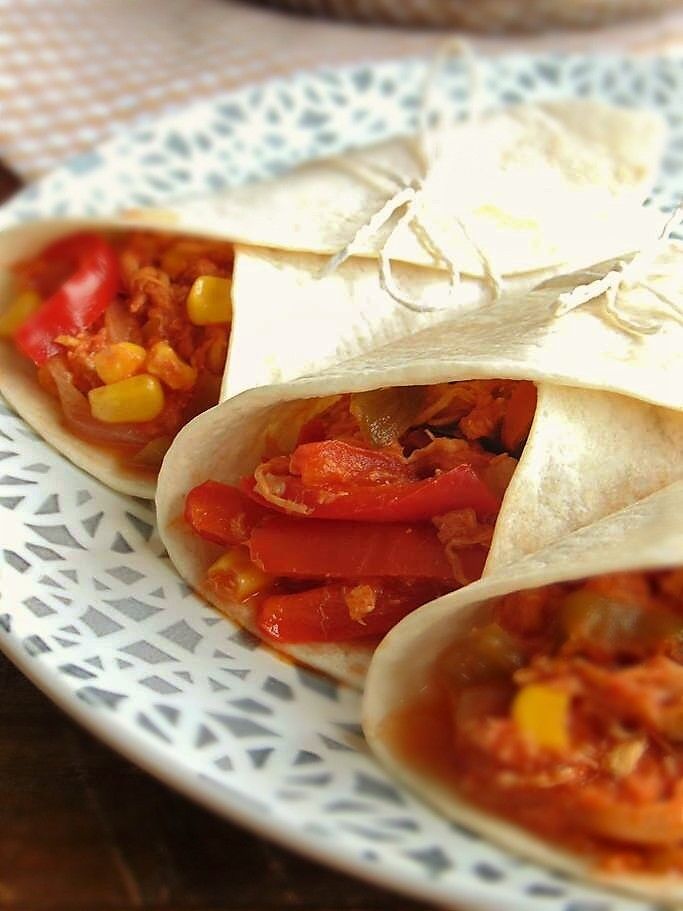 Burritos de pollo