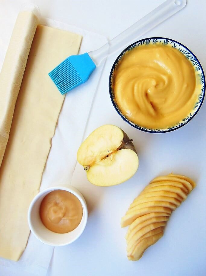 Ingredientes para la tarta de manzana