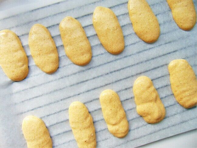 Bizcochos de soletilla saludables, melindros, vainillas