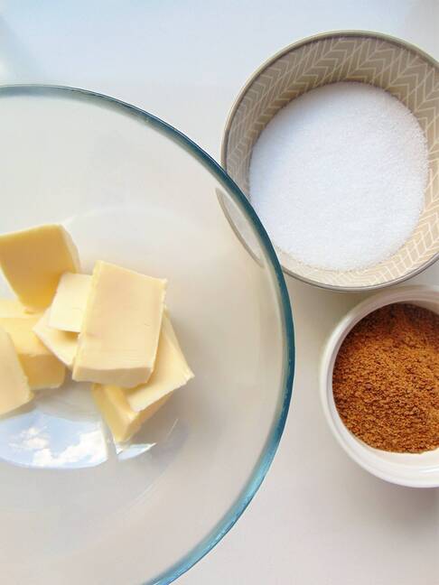 Ingredientes para las galletas