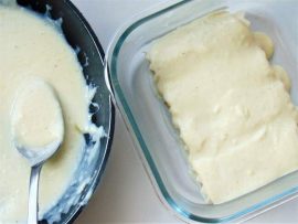 Cubrir con salsa bechamel