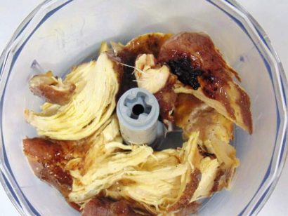 Triturar el pollo