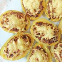Patatas rellenas de carne picada