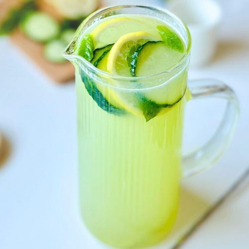 Limonada de pepino y menta